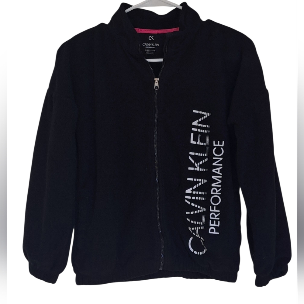 Calvin Klein Girl's Full Zip Fleece Jacket